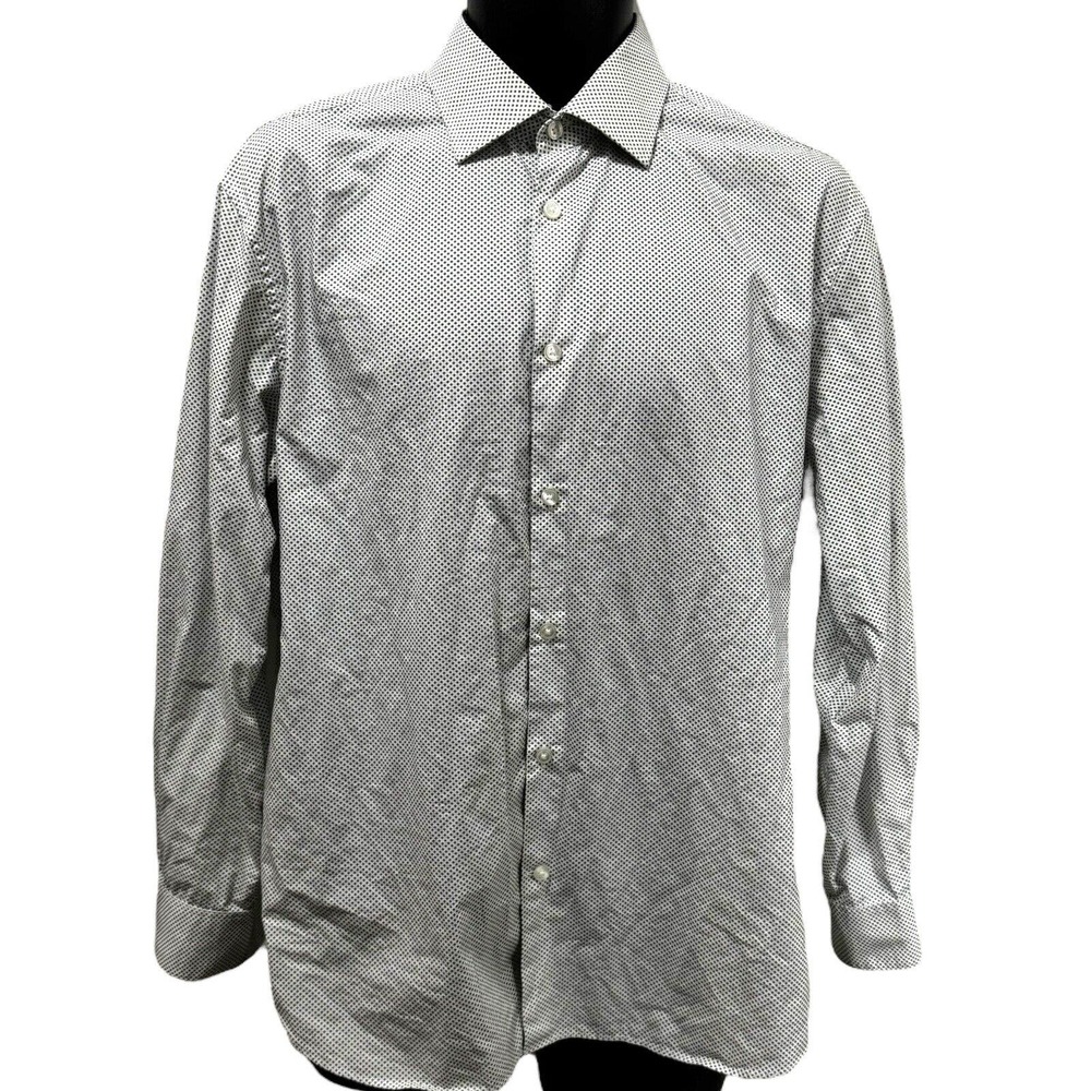 John Varvatos USA Signature Tailored Button Down Shirt Men’s Size 16 32/33